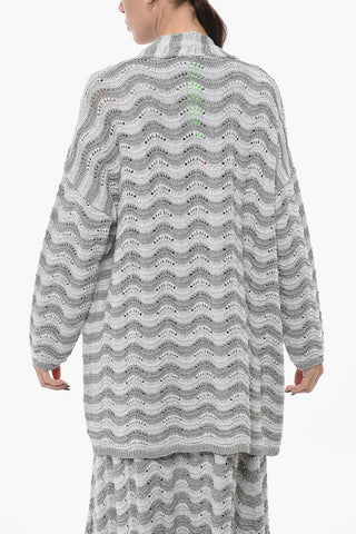 Cardigan Buttonless in Lurex