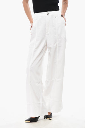 크롭 핏 팬츠 ARIANNA 밑단 헤짐