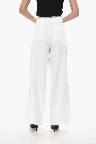 Cropped-Fit Trousers ARIANNA with Frayed Hem