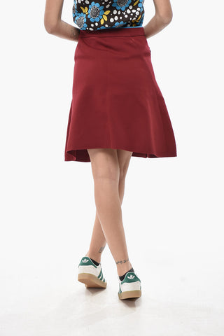 WALES BONNER Jersey Miniskirt with Buttoned Slits