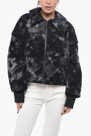 Giubbotto Imbottito Cropped Fit in Nylon Floccato