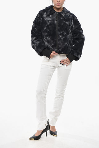 Giubbotto Imbottito Cropped Fit in Nylon Floccato