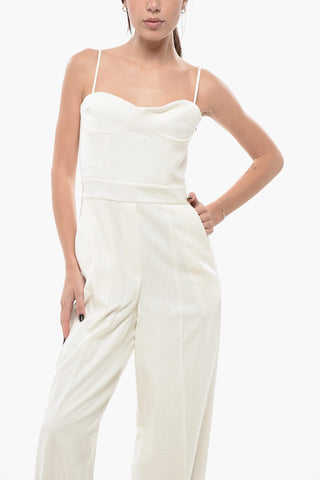 Jumpsuit aus Wollmischung mit einem Abnäher und seitlichem Reißverschluss
