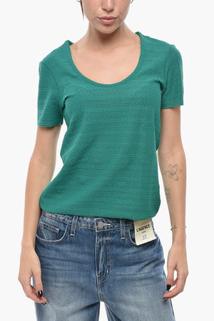 T-Shirt JULIA aus perforiertem Stoff