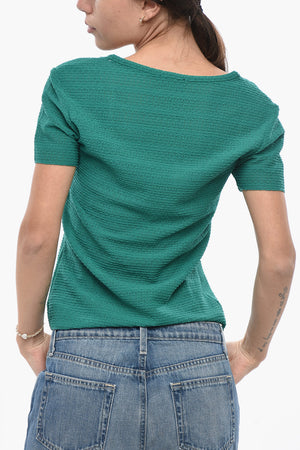 Perforated Fabric T-Shirt JULIA