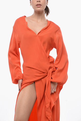 Maxi Wrap Dress with Belt
