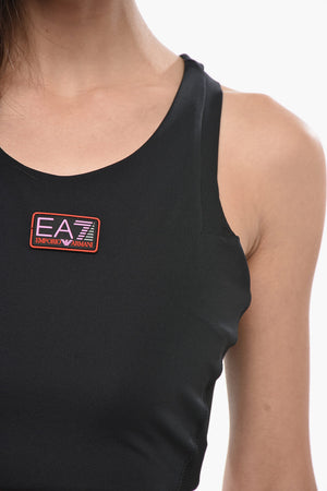 EMPORIO Cropped Top with Embossed Logo