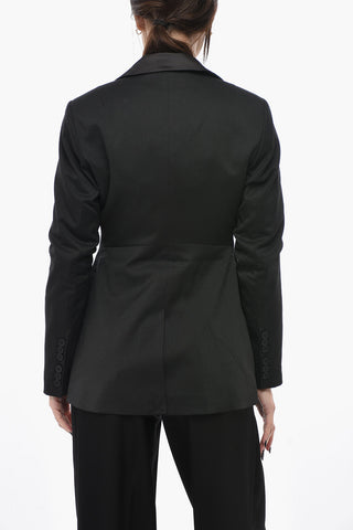 Blazer Slim Fit con Rever in Satin