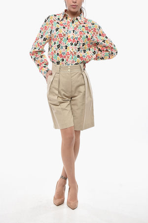 Linen-Blend Two-Pleat Shorts ODETTE