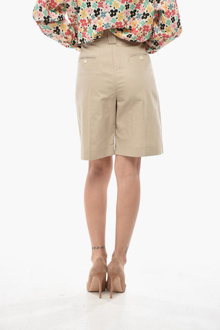 Linen-Blend Two-Pleat Shorts ODETTE