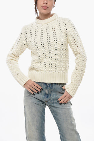 Maglia Girocollo in Lana Openwork