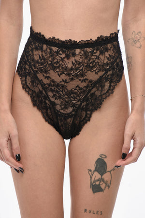 Super High-Waist Lace Briefs