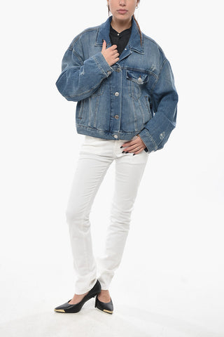 Giubbotto in Denim Lavaggio Medio