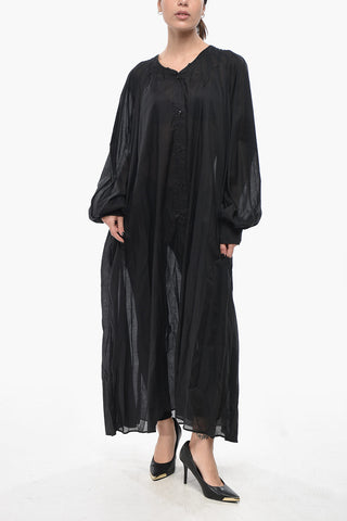 Hemdkleid BRUGE aus Baumwollmischung mit Puffärmeln