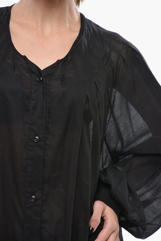 Hemdkleid BRUGE aus Baumwollmischung mit Puffärmeln