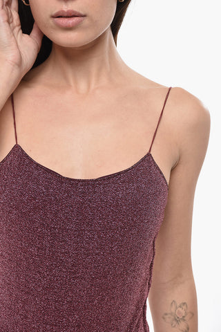 Costume da Bagno Intero in Lurex con Schiena Scoperta