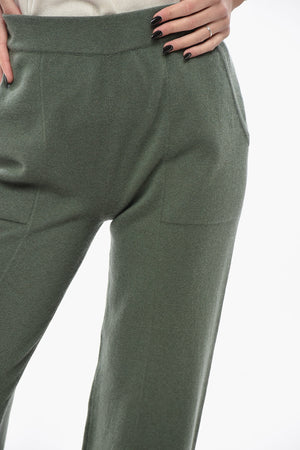Joggers in Puro Cashmere con Elastico in Vita