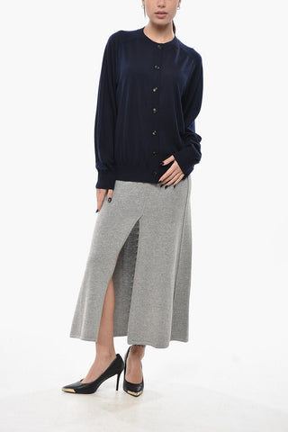 Pure Cashmere Crewneck Cardigan