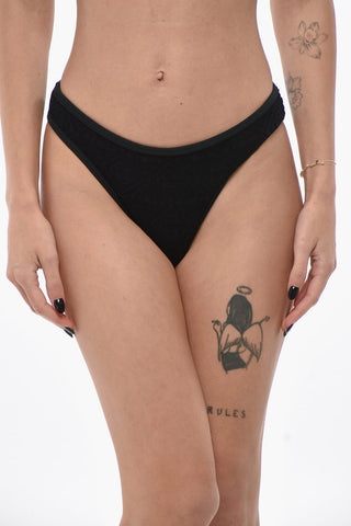 Slip Bikini in Spugna Jacquard