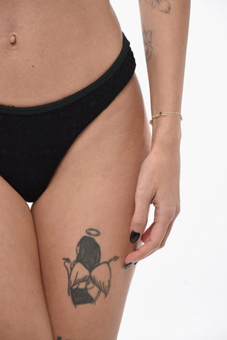 Slip Bikini in Spugna Jacquard