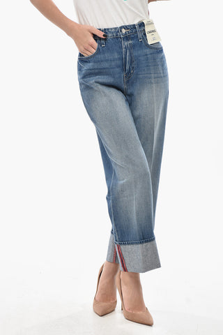 Cropped-Fit Jeans with 28cm Turn-Up