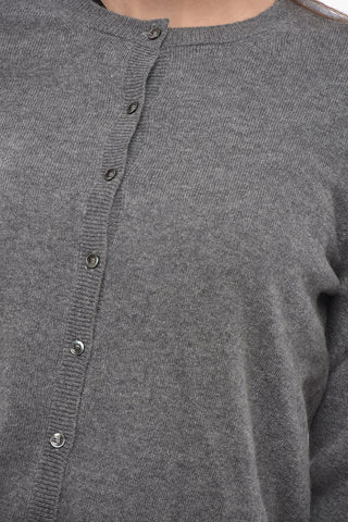 Cardigan mit Rundhalsausschnitt aus reinem Kaschmir