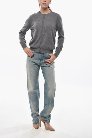 Cardigan mit Rundhalsausschnitt aus reinem Kaschmir