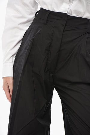 Pantaloni Palazzo in Cotone ad 1 Pince