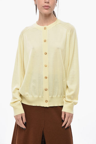 Pure Cashmere Crewneck Cardigan