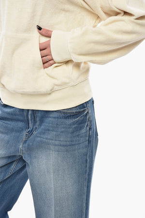 Chenille-Hoodie mit Fronttasche