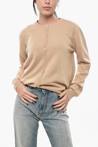 Pure Cashmere Crewneck Cardigan