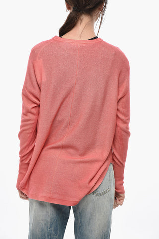 Maglia Girocollo SUNSET in Cashmere con Design Asimmetrico