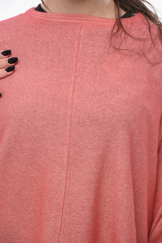 Maglia Girocollo SUNSET in Cashmere con Design Asimmetrico