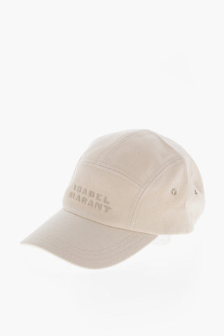 Baseballcap aus Canvas mit gesticktem Logo