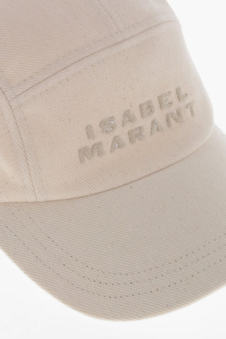 Baseballcap aus Canvas mit gesticktem Logo
