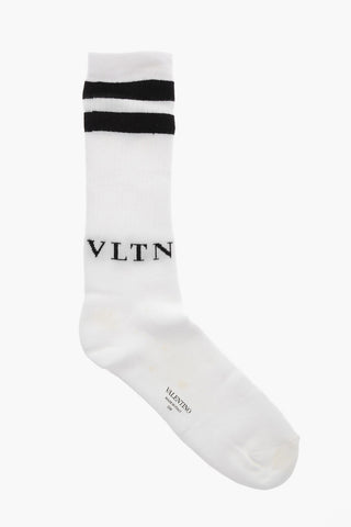 Terry Cotton Socks with Jacquard Logo