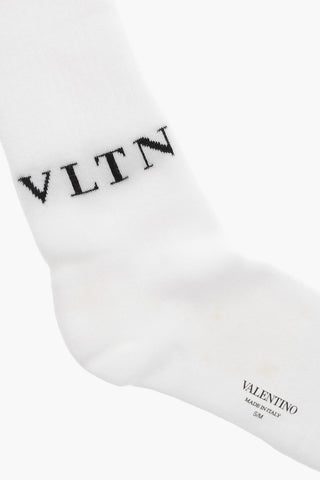 Terry Cotton Socks with Jacquard Logo