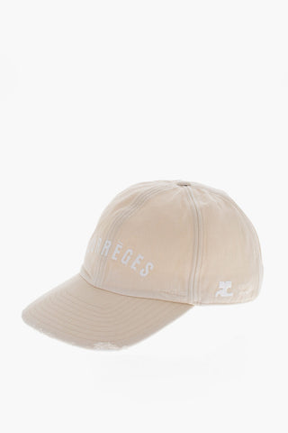 Canvas Baseball Cap with Embroidered Logo
