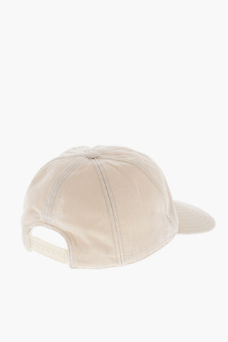 Canvas Baseball Cap with Embroidered Logo