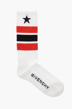 Cotton Terry Socks with Contrast Bands