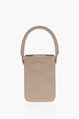 Borsa a Tracolla Mini in Pelle Effetto Coccodrillo