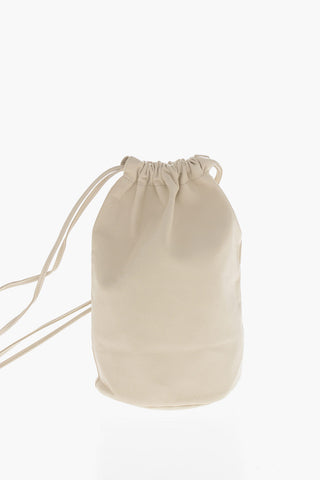 Beuteltasche aus Leder mit Kordelzug