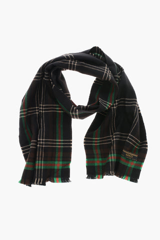 Sciarpa in Lana Motivo Tartan