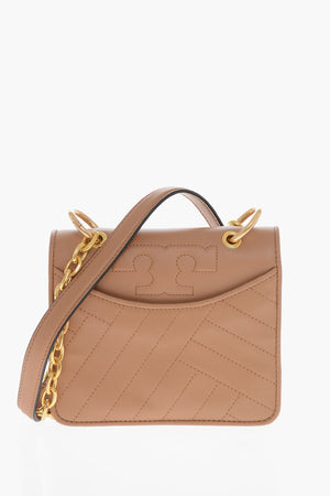 Quilted Leather Shoulder Bag ALEXA MINI