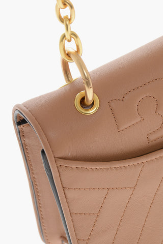 Quilted Leather Shoulder Bag ALEXA MINI