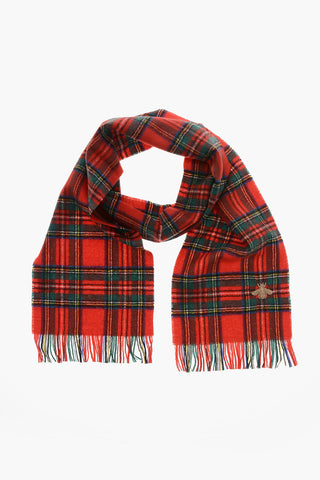 Sciarpa in Lana Motivo Tartan