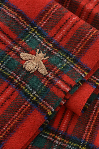 Sciarpa in Lana Motivo Tartan