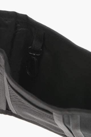 Canvas Geldbörse mit gesticktem Logo und Klettverschluss