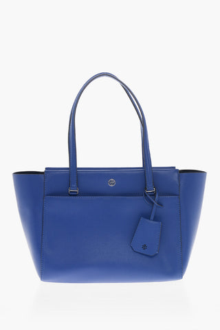 Shopper aus Kunstleder mit Doppelgriff
