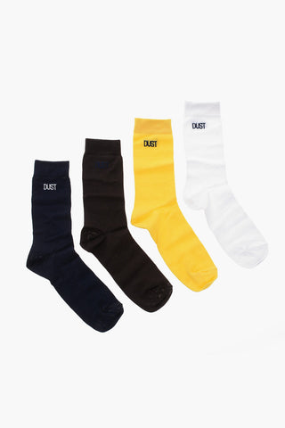 Set mit 4 Socken aus Baumwolle mit Jacquard-Logo